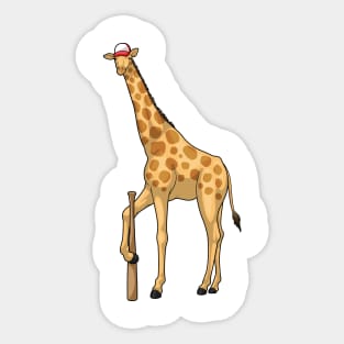 Giraffe Baseball Baseball bat Sticker